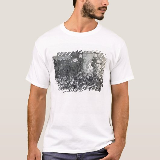 家に入口で暴動をパン粉でまぶして下さい Tシャツ (正面)