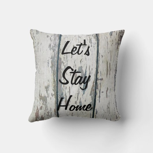 "家に居よう" クッション (裏面)