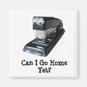 家に帰っても目がグッドアイホッチングマグネット マグネット (正面)