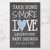 家に帰る愛の赤ちゃんシャワーの黒板を見る フードラベル (シングルラベル)