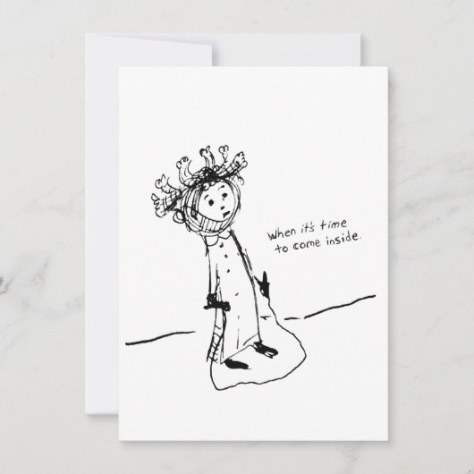 家に帰る時間 サンキューカード (正面)