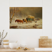 家に帰る雪の嵐に勇敢な先駆者たち ポスター (キッチン)