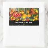 家に持ち帰る～長方形ステッカー 長方形シール (バッグ)