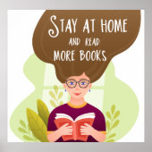 家に残って本読を増やす ポスター (正面)