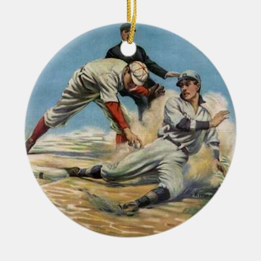 家に滑走 セラミックオーナメント (正面)