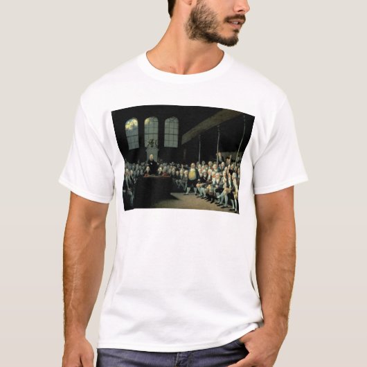 家に演説しているチャールズジェームスキツネ Tシャツ (正面)
