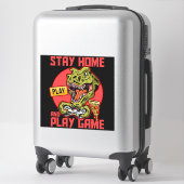 家に留まる遊ビデオゲーム恐竜シール シール (スーツケース)