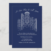 家に移動発表を呼ぶ新しい場所 案内状 (正面/裏面)