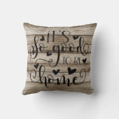 家に素朴いるのは本当によかった クッション (裏面)