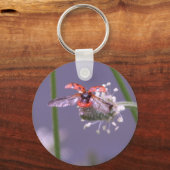 家に飛び遠くに込む キーホルダー (正面)