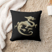 家に飾ることの付属品、黒い枕ドラゴン クッション (ブランケット)