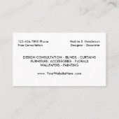 家に飾ること 名刺 (裏面)