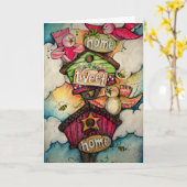 家のさえずりの家 カード (黄色い花)