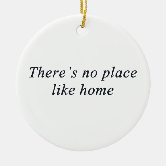 家のような場所がありません セラミックオーナメント (正面)