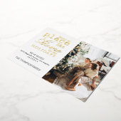 家のような場所がない金ゴールド写真の移動 箔シーズンカード (回転した状態)