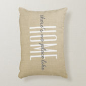 "家のような場所がない"ベージリンフェイクン アクセントクッション (正面(垂直))