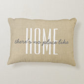 "家のような場所がない"ベージリンフェイクン アクセントクッション (裏面)