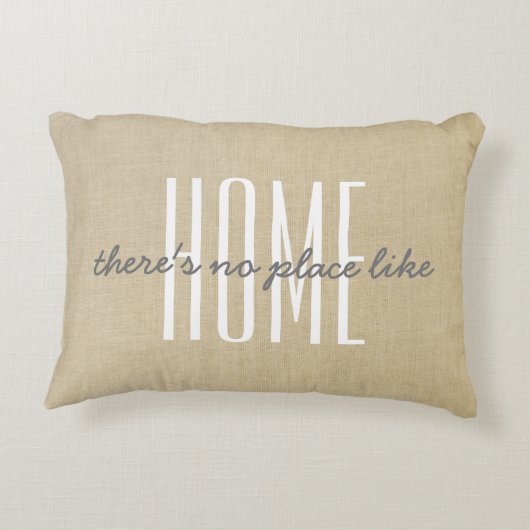 "家のような場所がない"ベージリンフェイクン アクセントクッション (裏面)