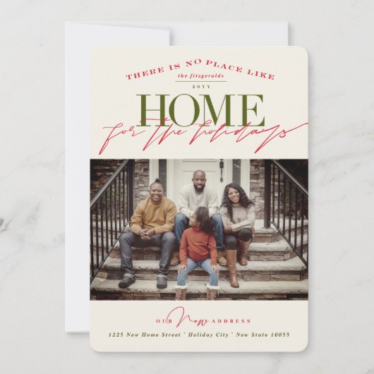 家のような場所はない休日の写真 シーズンカード (正面)