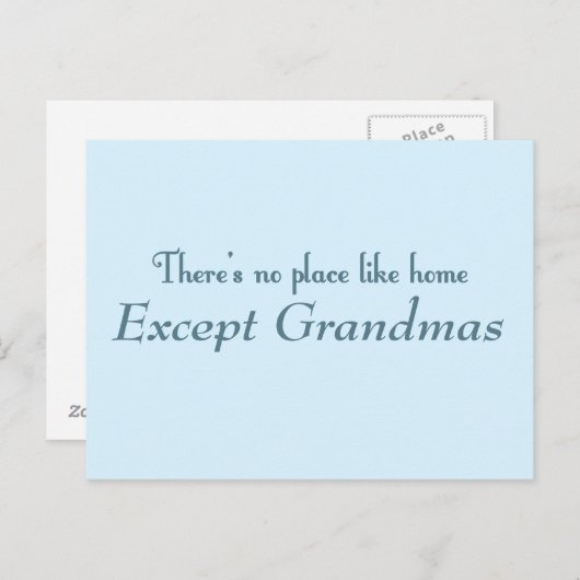 家のような場所はない ポストカード (正面/裏面)