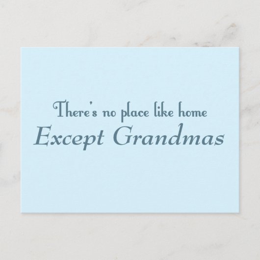 家のような場所はない ポストカード (正面)