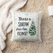 家のような雪の場所がある クッション (ブランケット)