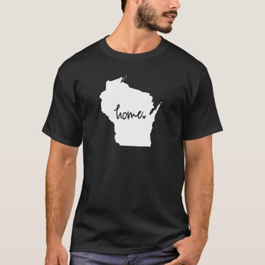 家のウィスコンシンのカスタム色 Tシャツ (正面)