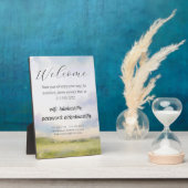 家のウェルカムピクチャーとロゴWiFi フォトプラーク (側面)