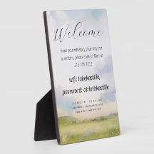 家のウェルカムピクチャーとロゴWiFi