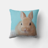 家のウサギ所有者のための私のバニーPHOTOギフト大好き クッション (裏面)