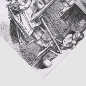 家のエッチングを遊んでいる小さな女の子 薄葉紙 (詳細)