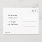 家のカラフルを移動した住所の変更 案内ポストカード (裏面)