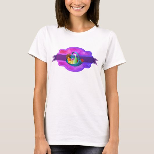 家のクリーニングのユニフォームのTシャツ Tシャツ (正面)