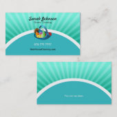 家のクリーニングの名刺のテンプレート 名刺 (正面/裏面)