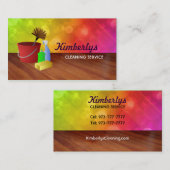 家のクリーニングの名刺 名刺 (正面/裏面)