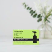 家のクリーニングの名刺 名刺 (スタンド正面)