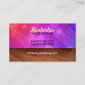 家のクリーニングの名刺 名刺 (裏面)