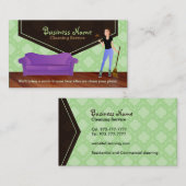 家のクリーニングの名刺 名刺 (正面/裏面)