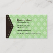 家のクリーニングの名刺 名刺 (裏面)