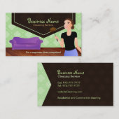 家のクリーニングの名刺 名刺 (正面/裏面)