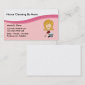 家のクリーニングの名刺 名刺 (正面/裏面)
