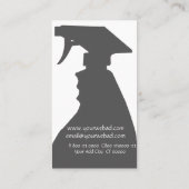 家のクリーニングの組織サービス 名刺 (裏面)