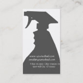 家のクリーニングの組織サービス 名刺 (裏面)