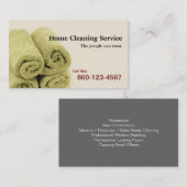 家のクリーニングサービス 名刺 (正面/裏面)