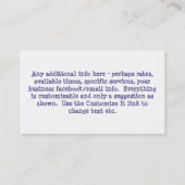 家のクリーニングビジネスcard_2 名刺 (裏面)