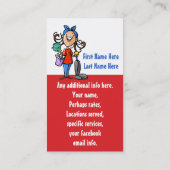 家のクリーニング。 よりきれいな昇進の名刺 名刺 (裏面)