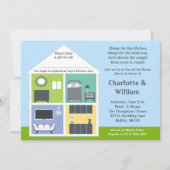 家のシャワーのブライダルシャワーのまわり 招待状 (正面)