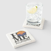 家のスコッツデールアリゾナ ストーンコースター (横)