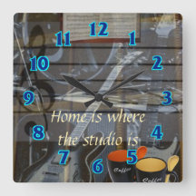 家のスタジオの時計