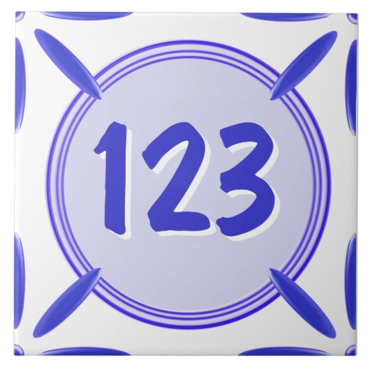 家のドア数タイル タイル (正面)